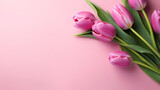 Fototapeta Tulipany - Bouquet of tulips on beautiful background