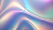 Fluid smooth abstract metallic holographic colored shape background