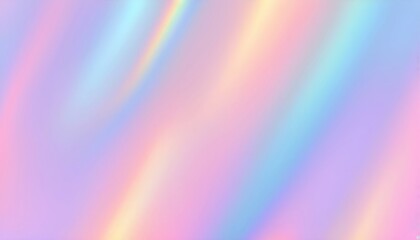 Wall Mural - fluid smooth abstract metallic holographic colored shape background
