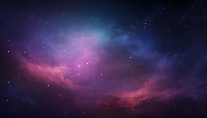 Galaxy with colorful nebula, shiny stars and heavy clouds Background