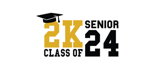 Wall Mural - Class of 2024  Graduation design Senior edition