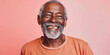 Happy African American senior man in his 70s