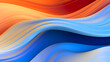 © yonshan - Digital technology blue orange gradient abstract graphic poster web page PPT background with generative