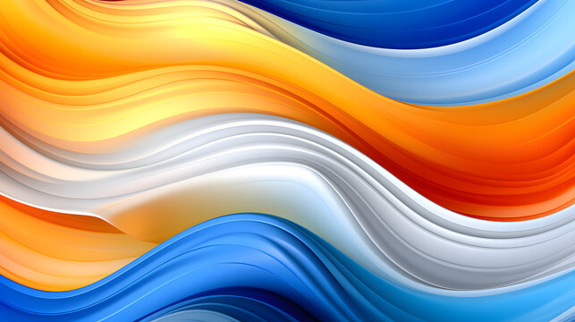 Digital technology blue orange gradient abstract graphic poster web page PPT background with generative