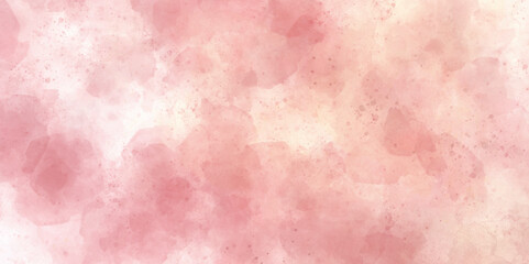 Wall Mural - Abstract watercolor background with space pink and orange watercolor background. Beautiful abstract color pink texture background on white surface granite, orange and pink cloud sky on art graphics.
