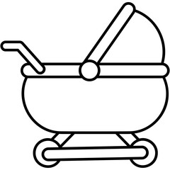 Sticker - Baby Stroller Icon