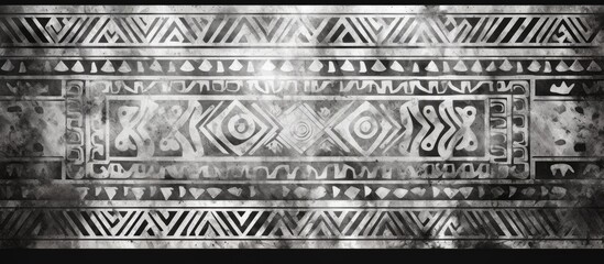 Poster - Detailed close-up of a monochromatic photograph displaying an intricate design or pattern