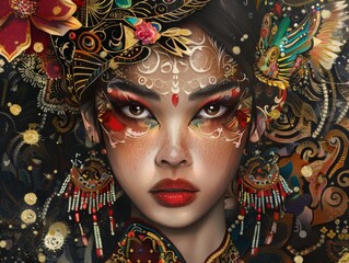 Poster - Intricate Patterns Adorned with Delicate Features - Abstract Art Photography