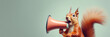 © FATHOM - A squirrel with a megaphone making an announcement