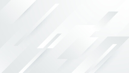 Wall Mural - white vector gradient abstract background with shapes elements