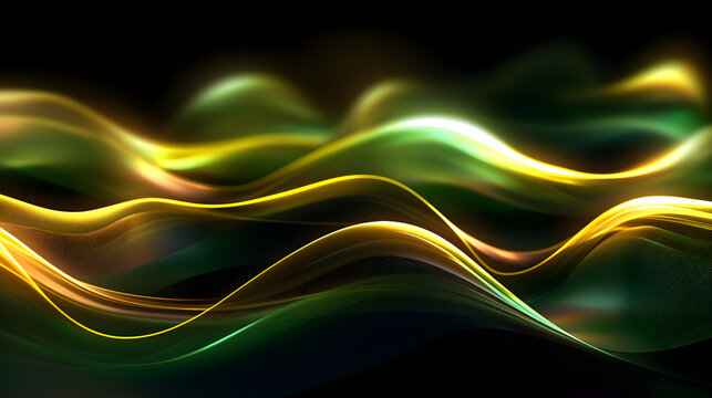 Digital technology 3D curve light wave abstract graphic poster web page PPT background