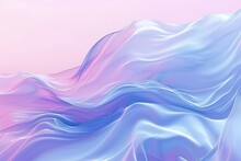 Abstract Background With Blue And Pink Wavy Lines