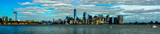 Fototapeta  - Lower Manhattan of NYC New York City taken from liberty island. This also known as Downtown Manhattan or Downtown New York the largest business district in state of New York and USA.