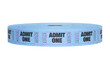 Admit One, Roll of Entry Tickets, Isolated on transparent background