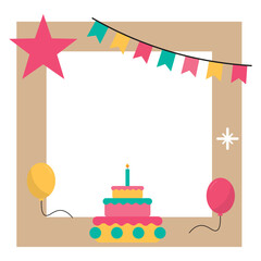 Sticker - Birthday Frame