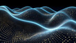 © yonshan - Digital technology blue and silver 3d curve abstract graphic poster web page PPT background