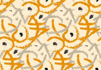 Wall Mural - Traditional textile block print pattern. line design pattern. batik design. EPS file format.
