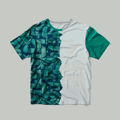 Wall Mural - DESIGN OF T-SHIRT (GREEN SLEEVE) 