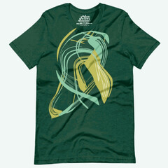 Wall Mural - DESIGN OF T-SHIRT (GREEN SLEEVE) 