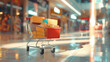 © Thanos - Shopping Cart Brimming with Parcel Boxes