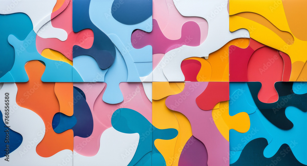 Abstract, paper and creative design in the style of curves for backdrop ...