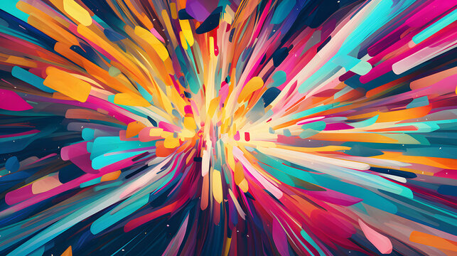 Colorful linear movements abstract graphic poster web page PPT background