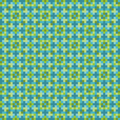 Wall Mural - Abstract Islamic Geometric Pattern Pixel Design