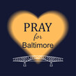 Pray for Baltimore. Francis Scott Key Bridge. March 26, 2024. Simple vector illustration