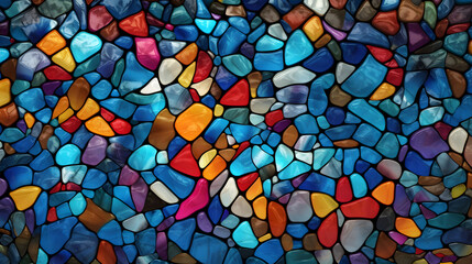 Stained glass mosaic gem abstract graphic poster web page PPT background