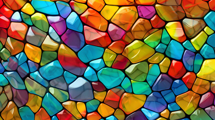 Stained glass mosaic gem abstract graphic poster web page PPT background