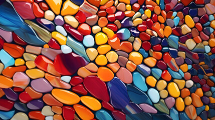 Stained glass mosaic gem abstract graphic poster web page PPT background