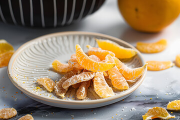 Candied Dried Tangerine Peel, tangerine, dried tangerine, preserved fruit