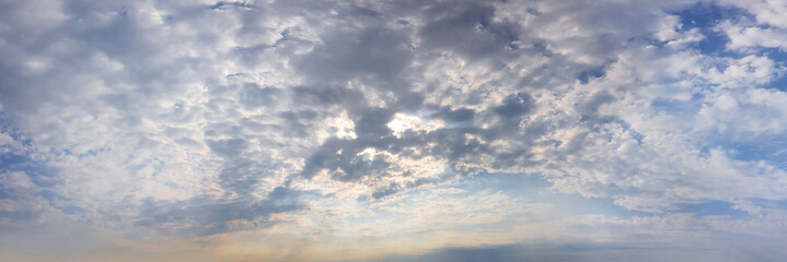 Wall Mural - white clouds on blue sky, season skyline background