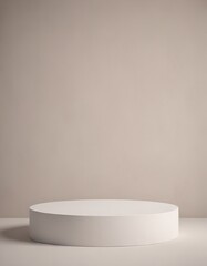 Wall Mural - empty white podium