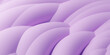 Purple abstract curved shapes creating a textured pattern 3d render illustration