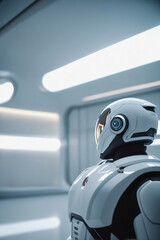 Aufkleber - White futuristic background