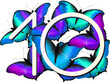 Creative Vector of digit 10th bold font in the center of a white background, surrounded by colorful butterflies in various sizes and species.