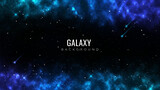 Fototapeta Młodzieżowe - Galaxy background with stars and colorful nebula. Cosmos backdrop. Universe background.