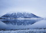 Fototapeta  - Buksnesfjord in inverno, Vesterålen. Norvegia, Nordland