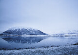 Fototapeta  - Buksnesfjord in inverno, Vesterålen. Norvegia, Nordland