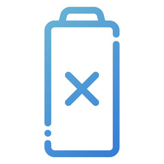 Sticker - battery error icon