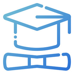 Sticker - diploma icon