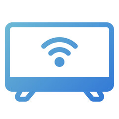 Sticker - smart television icon