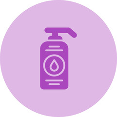 Sticker - Hand sanitizer Vector Icon