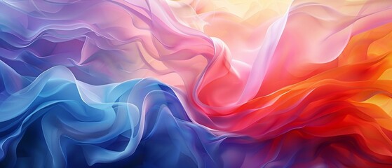 Wall Mural - A contemporary art gallery invite featuring a dynamic, abstract gradient background