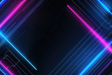 Poster - Blue and Black Tech Energy background