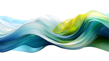 Digital technology green and blue wave abstract graphic poster web page PPT background