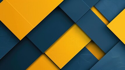 Wall Mural - Abstract Geometric Background in Yellow and Navy