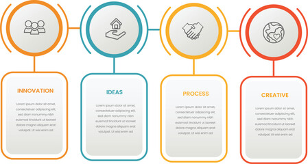 Poster - Vector Infographic label design template with icons and 4 options or steps. Can be used for process diagram,presentations, workflow layout, banner, flow chart, info graph.