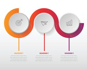 Poster - Vector Infographic label design template with icons and 3 options or steps. Can be used for process diagram, presentations, workflow layout, banner, flow chart, info graph.